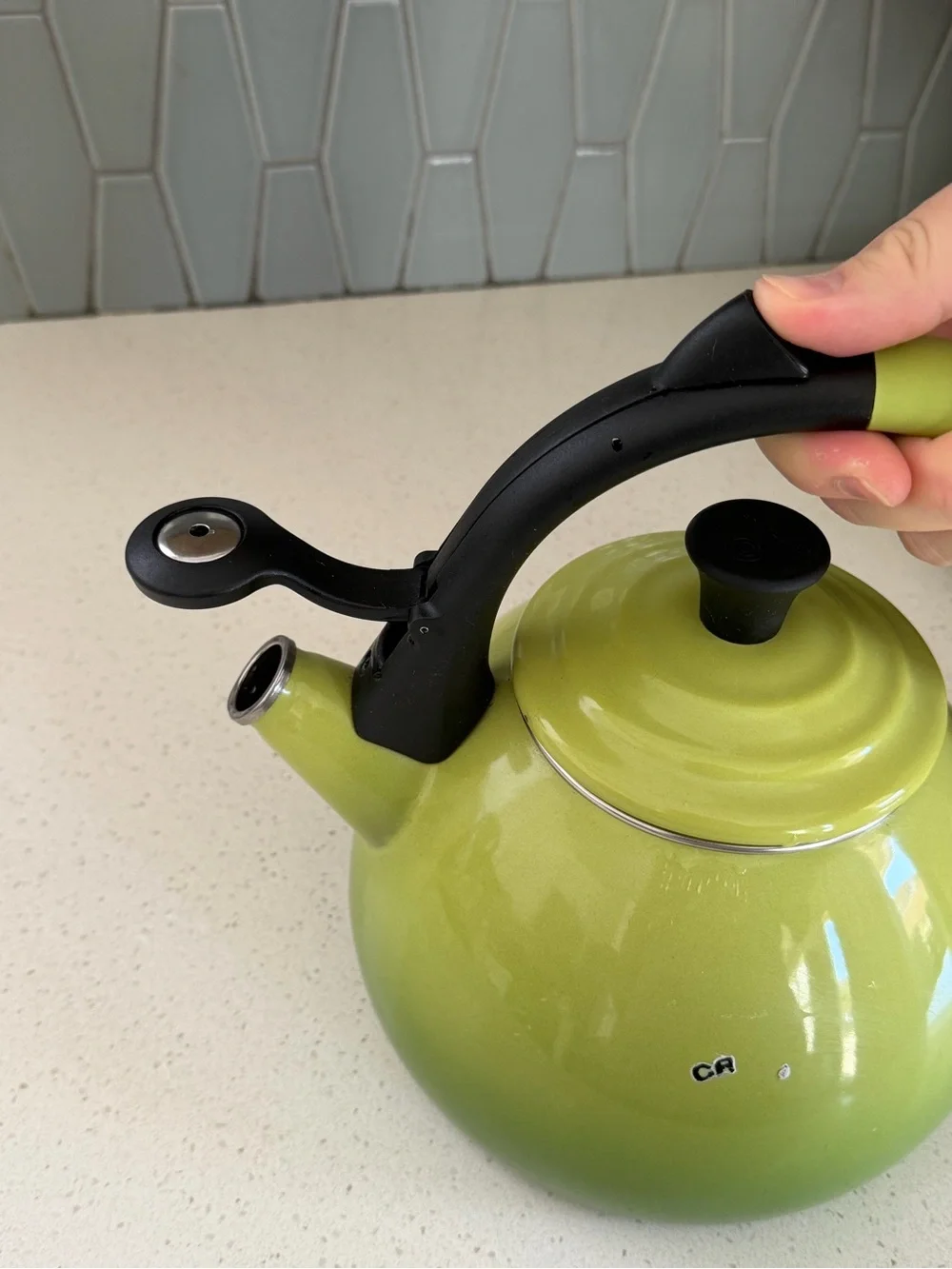 Le Creuset 1.5L (1.6 Qt.) Whistling Tea Kettle – Kiwi Green Kitchen